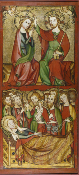 Marienkrönung und Marientod von Rheinischer Meister um 1330