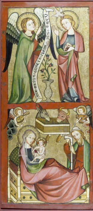 Verkündigung und Geburt Christi von Rheinischer Meister um 1330