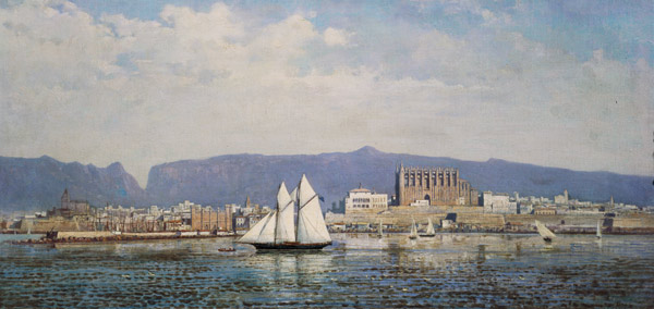 View of the Harbour, Palma von Ricardo Ankermann y Riera