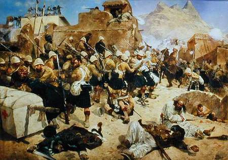 Candahar: The 92nd Highlanders and the 2nd Gurkhas Storming Gaudi Mullah Sahibdad von Richard Caton Woodville