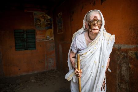 Alte Dame aus Bangladesch