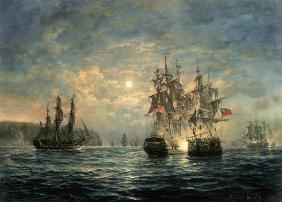 Engagement Between the "Bonhomme Richard" and the "Serapis" off Flamborough Head, 1779 