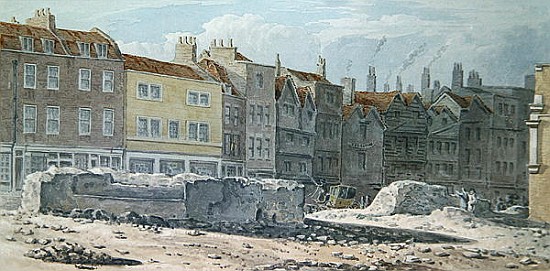 View of the Remains of Old London Wall von Robert Blemell Schnebbelie