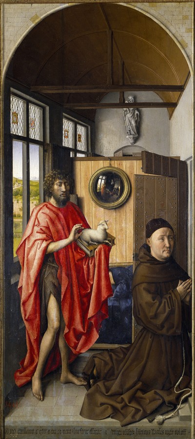 Johannes der Täufer und der Franziskaner Heinrich von Werl von Robert Campin