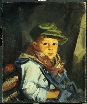 Junge mit grüner Kappe (Chico) 1922
