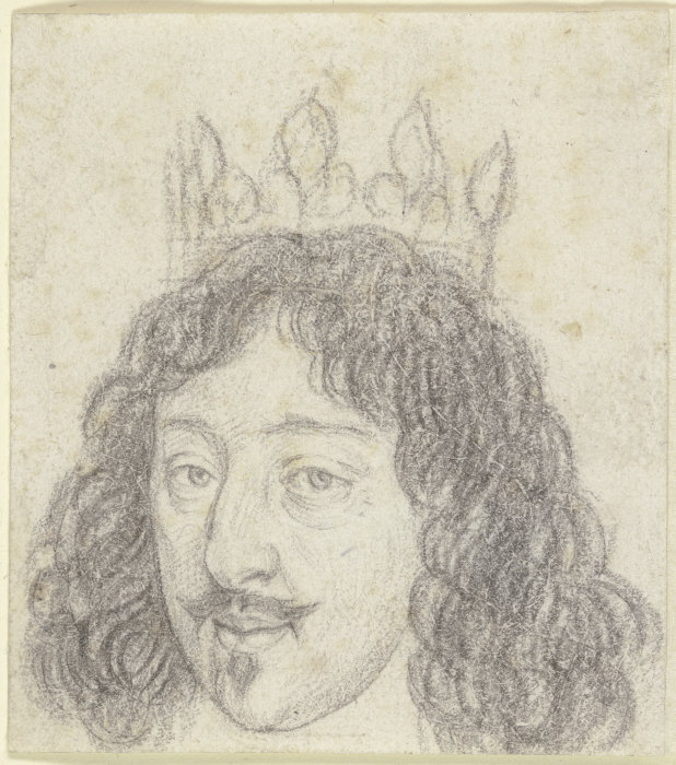 Porträt des Gaston dOrléans mit Krone von Robert Nanteuil