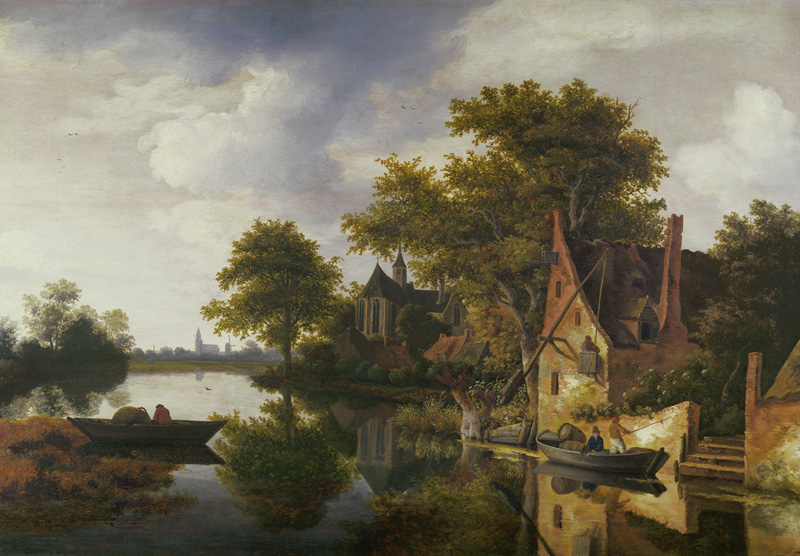 River Landscape von Roelof van Vries