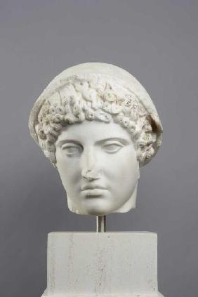 Kopf des Götterboten Hermes "Hermes-Ludovisi" (Römische Wiederholung nach einer griechischen Statue) Ca. 440 v.