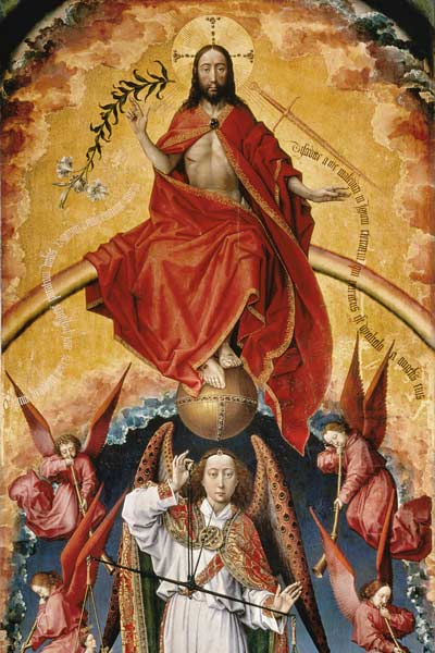 Christ as Judge of World von Rogier van der Weyden