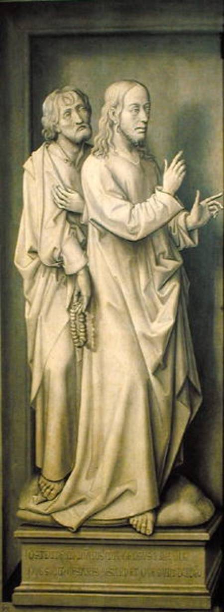 Christ and a Disciple, from the Redemption Triptych von Rogier van der Weyden
