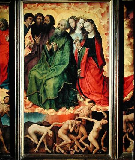 The Last Judgement, the entrance of the damned into hell von Rogier van der Weyden