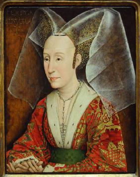 Porträt von Isabel de Portugal (1397–1471), Ehefrau Philipps des Guten, Herzogin von Burgund