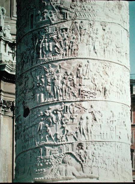 The Battle against the Dacians, detail from Trajan's Column von Roman