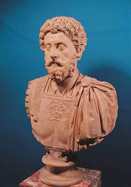 Bust of Marcus Aurelius (121-180) von Roman