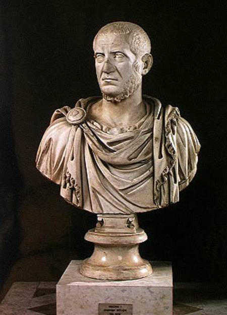 Bust of Marcus Claudius Tacitus (c.200-276) or Marcus Opelius Macrinus (164-218) von Roman