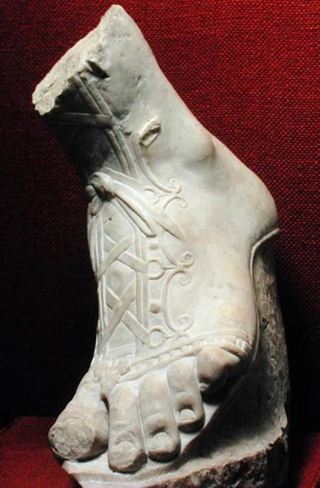 Foot from a statue von Roman