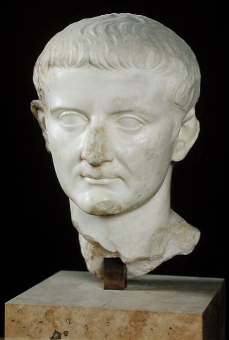 Head of Tiberius (c.42 BC-37 AD) von Roman