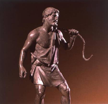 Lararium statuette of a water carrier von Roman