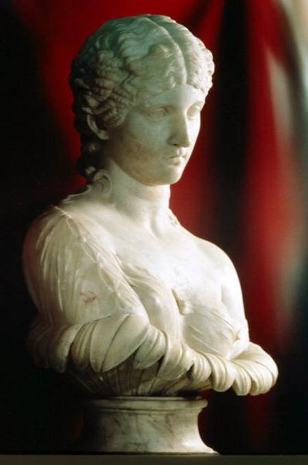 Portrait bust of daughter of MarcAntony as Clytie von Roman