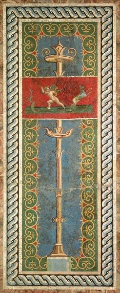 Candelabra with ornamental motif (mosaic) 1567