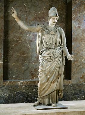 Pallas de Velletri, statue of helmeted Athena, Roman copy of a greek original attributed to Alkamene c.420-10 B