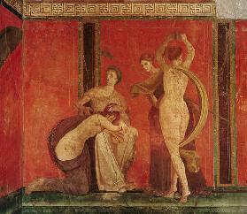 Scourged Woman and Dancer with Cymbals, South Wall, Oecus 5 60-50 BC