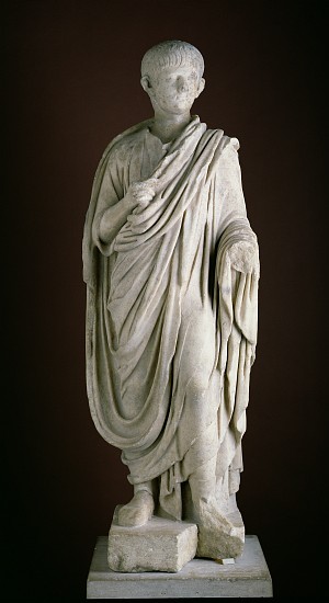 Togate statue of the young Nero von Roman