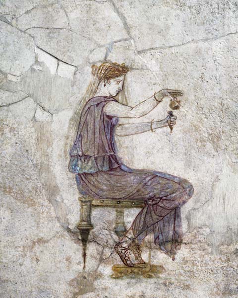 Woman Pouring Perfume into a Phial von Roman