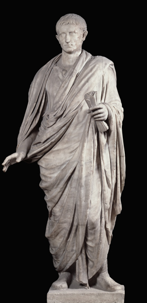 Statue of Caesar Augustus (63 BC-14 AD) from Velletri von Roman