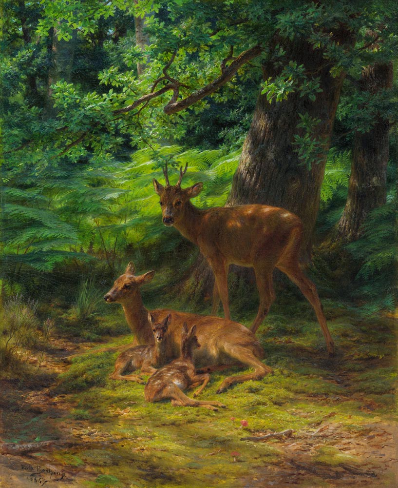 Deer in Repose von Rosa Bonheur