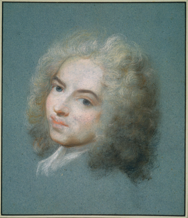 Porträt des Antoine Watteau von Rosalba Carriera