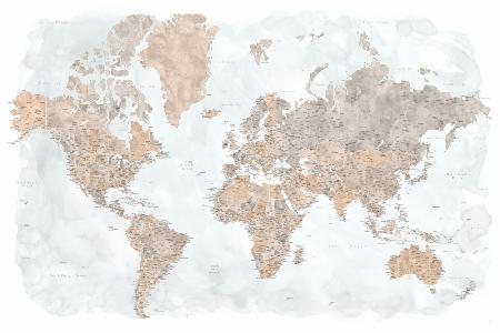 Calista,hochdetaillierte Weltkarte