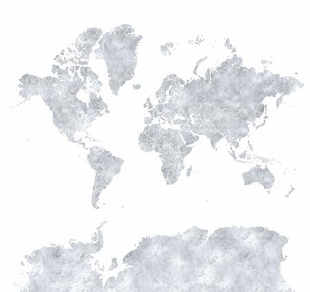 Graue Weltkarte