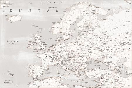 Lysander detaillierte Karte von Europa