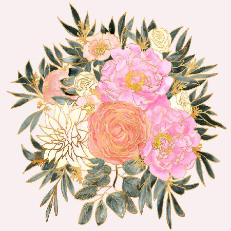 Nanette Blumenstrauß in Pastelltönen