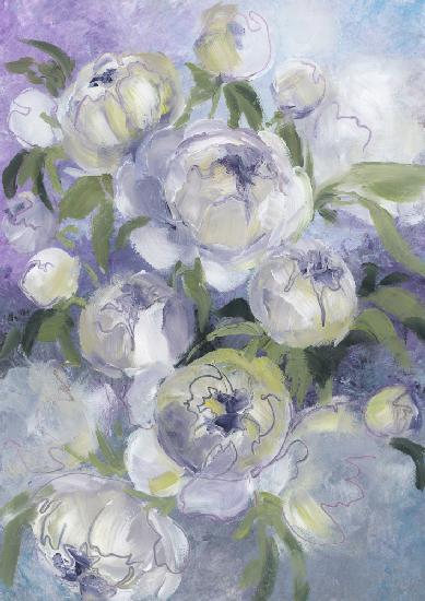 Traurige,malerische Blumenmotive in Violett