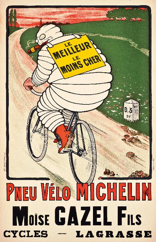 Werbeplakat für Reifen von Michelin. von Marius Rossillon