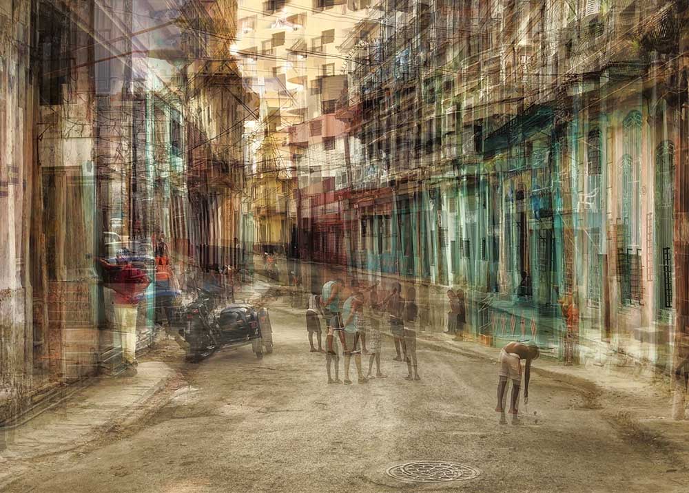 Tägliche Szene im Centro Habana von Roxana Labagnara