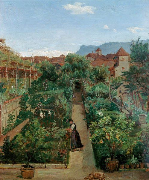The Ottmannsgutes' Flower Garden in Merano von Rudolf Friedrich Wasmann