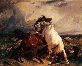 Kämpfende Pferde 1845/1850