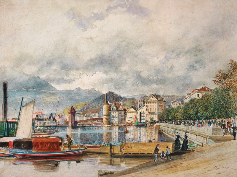 Ansicht von Luzern von Rudolf von Alt