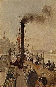 Auf dem Dampfschiff Maria Anna von Rudolf von Alt