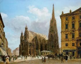 Der Stephansdom vom Stock im Eisenplatz 1832