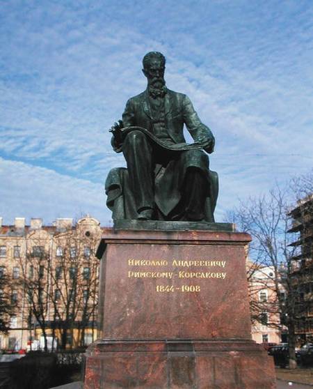 Monument to Rimsky-Korsakov (1844-1908) von Russian School
