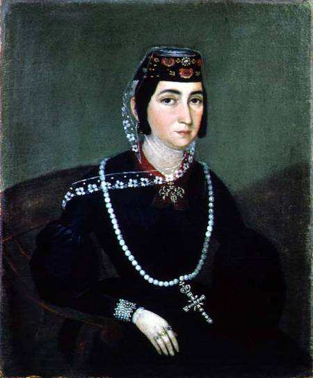 Portrait of Princess Salome Chavchavadze von Russian School