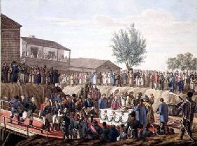 The Laying of the First Stone of the Customs House at Mohiloff in 1820