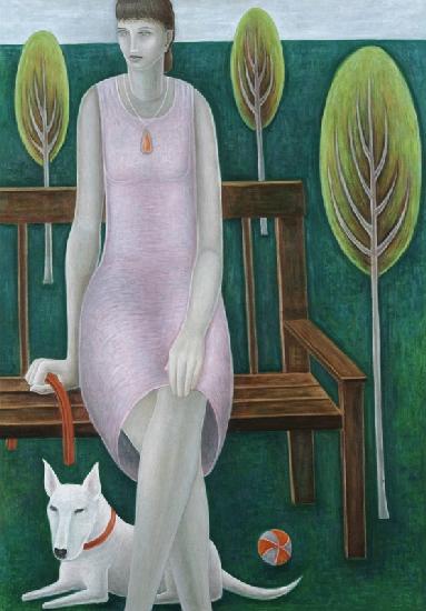 Woman in Park, 2006 (oil on canvas) 
