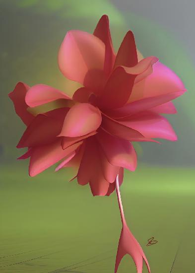 Spazierende Blume