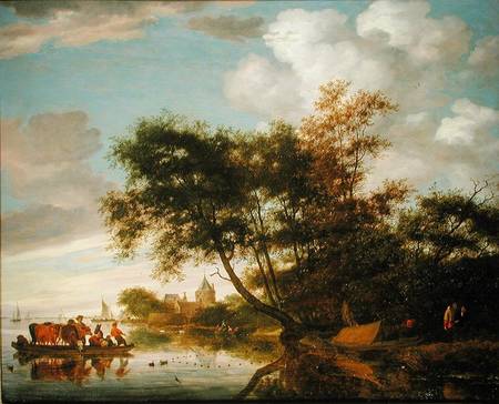 Rural River Landscape von Salomon van Ruysdael