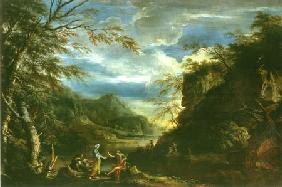 Landschaft mit Apoll und der cumäischen Sibylle 1661